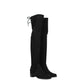 Stuart Weitzman Black Leather Over The Knee
