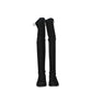 Stuart Weitzman Black Leather Over The Knee