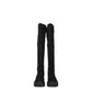 Stuart Weitzman Black Leather Over The Knee