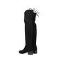 Stuart Weitzman Black Leather Over The Knee