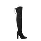Stuart Weitzman Black Leather Over The Knee