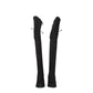 Stuart Weitzman Black Leather Over The Knee