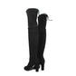 Stuart Weitzman Black Leather Over The Knee