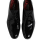 Dolce & Gabbana Black Leather Lace Up Men Derby Formal Shoes