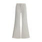 7FOR Cream Cotton Flared Jeans