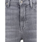 7FOR Gray Cotton Bootcut Jeans