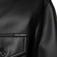 Dolce & Gabbana Black Polyester Button Down Biker Jacket