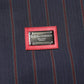 Dolce & Gabbana Blue Red Striped Logo Plaque Full Zip Jacket