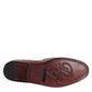 Dolce & Gabbana Burgundy Leather Formal Slip On Shoes