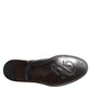 Dolce & Gabbana Black Leather Derby Wingtip Formal Shoes