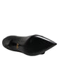 Dolce & Gabbana Black Devotion Leather Heels Pumps Shoes