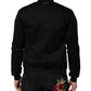 Dolce & Gabbana Black Cotton Logo Full Zip Men Bomber Jacket