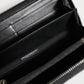 Dolce & Gabbana Black Leather Logo Plaque Zip Around Continental Wallet