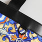 Dolce & Gabbana Multicolor Maiolica Print Tote Shoulder Strap Bag
