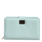 Dolce & Gabbana Mint Green Leather Bifold Continental Clutch Wallet