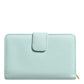 Dolce & Gabbana Mint Green Leather Bifold Continental Clutch Wallet