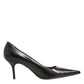 Dolce & Gabbana Black Exotic Leather Stiletto Pumps Shoes