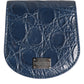 Dolce & Gabbana Blue Exotic Skin Coin Condom Case Holder Pocket Wallet