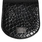 Dolce & Gabbana Black Exotic Skin Coin Condom Case Holder Pocket Wallet