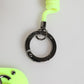 Dolce & Gabbana Green Springy Key Holder DG Logo Men's Keychain Keyring