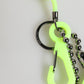 Dolce & Gabbana Green Springy Key Holder DG Logo Men's Keychain Keyring