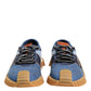Dolce & Gabbana Blue Lace Up Low Top NS1 Sneakers Shoes