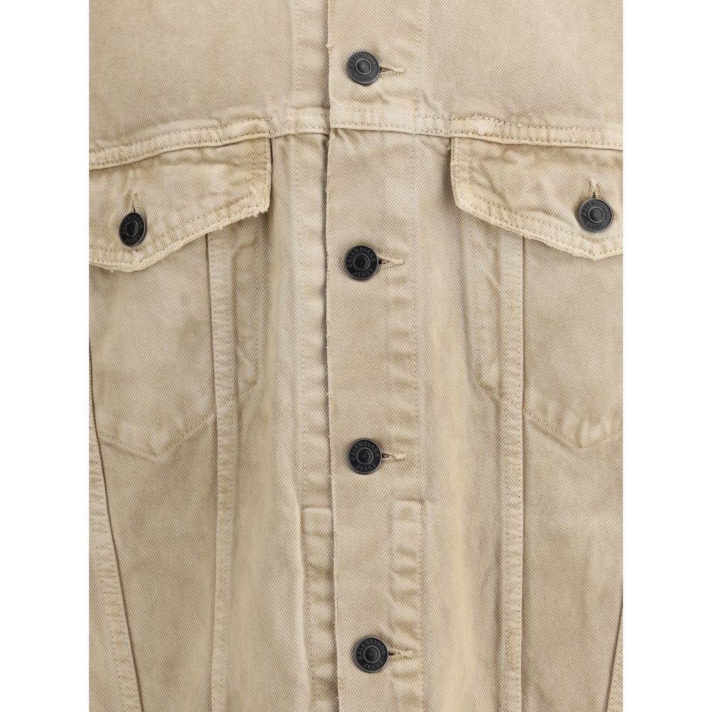 Balenciaga Beige Cotton Denim Jacket