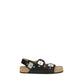 Balenciaga Black Calf Leather Bos Taurus Flat Sandals