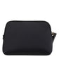 Dolce & Gabbana Black Solid Nylon DG LogoPrint Clutch Zip Borse Pouch Bag