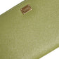 Dolce & Gabbana Green Leather Logo Plaque Zip Around Continenta Wallet