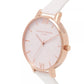 Olivia Burton White Artificial Leather Dress Watch