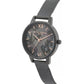 Olivia Burton Black Stainless Steel Dress Watch