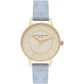 Olivia Burton Blue Artificial Leather Dress Watch