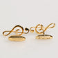 Dolce & Gabbana Gold Musical Note Metal Brass Pin Men Accessory Cufflinks