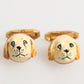 Dolce & Gabbana Brass Gold Tone Dog Puppy Men's Accessories Cufflink