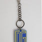 Dolce & Gabbana Blue Yellow DG Rubber Logo Silver Men Keychain Keyring