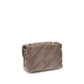 PINKO Brown Calf Leather Bos Taurus Shoulder Bag