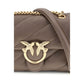 PINKO Brown Calf Leather Bos Taurus Shoulder Bag