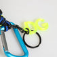 Dolce & Gabbana Multicolor Polyester Tape String DG Logo Keychain Keyring