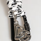 Dolce & Gabbana Multicolor Polyester Tape String DG Logo Keychain Keyring