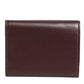 Dolce & Gabbana Leather Embossed Logo Trifold Men Card Holder Dark Brown