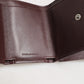 Dolce & Gabbana Leather Embossed Logo Trifold Men Card Holder Dark Brown