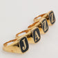 Dolce & Gabbana Gold Tone Brass JAZZ Letter Set 4 Pieces Adjustable Ring