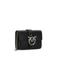 PINKO Black Calf Leather Bos Taurus Shoulder Bag