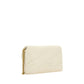 PINKO White Calf Leather Bos Taurus Shoulder Bag