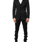 Dolce & Gabbana Black 3 Piece Brocade Jacquard Suit MARTINI