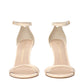 Stuart Weitzman Beige Leather Stiletto Heels Sandals