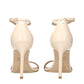 Stuart Weitzman Beige Leather Stiletto Heels Sandals
