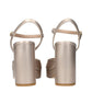 Stuart Weitzman Beige Leather Platforms