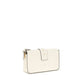 PINKO White Calf Leather Bos Taurus Shoulder Bag